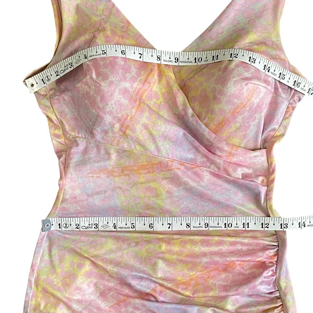 Vintage 60s Sea Scamps Pastel Pin Up Swimsuit Molded Cups Button Straps Small - Picture 4 of 10